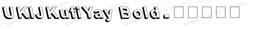 UKIJKufiYay Bold字体转换
